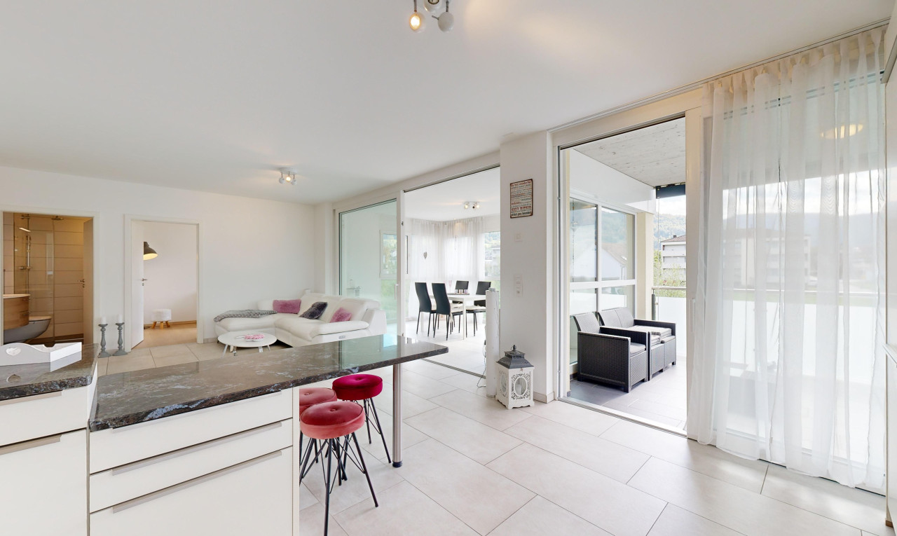 Moderne 3.5-Zimmer-Wohnung mit grossem Wintergarten und Balkon - 3