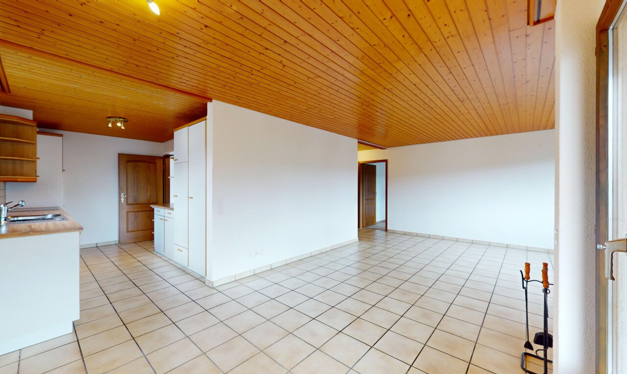 Helle 4.5-Zi.-Wohnung mit Aussicht, Cheminée und zwei Parkplätzen - 1