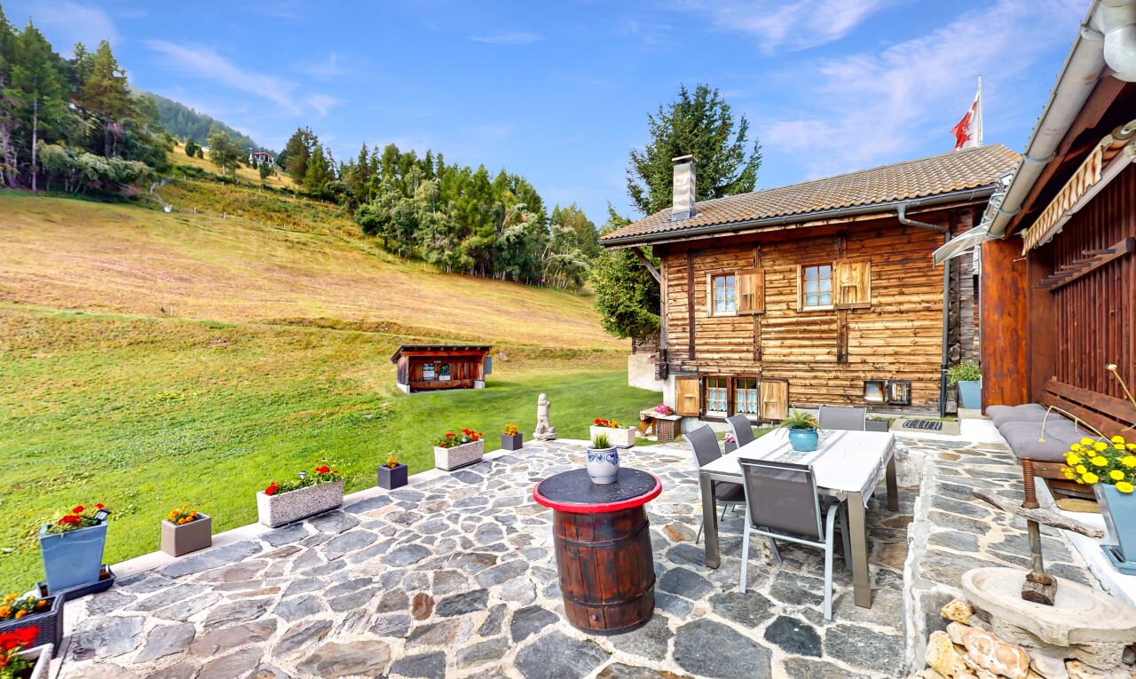 Traumhaftes Chalet in Unterbäch mit viel Land und Sonne - 1