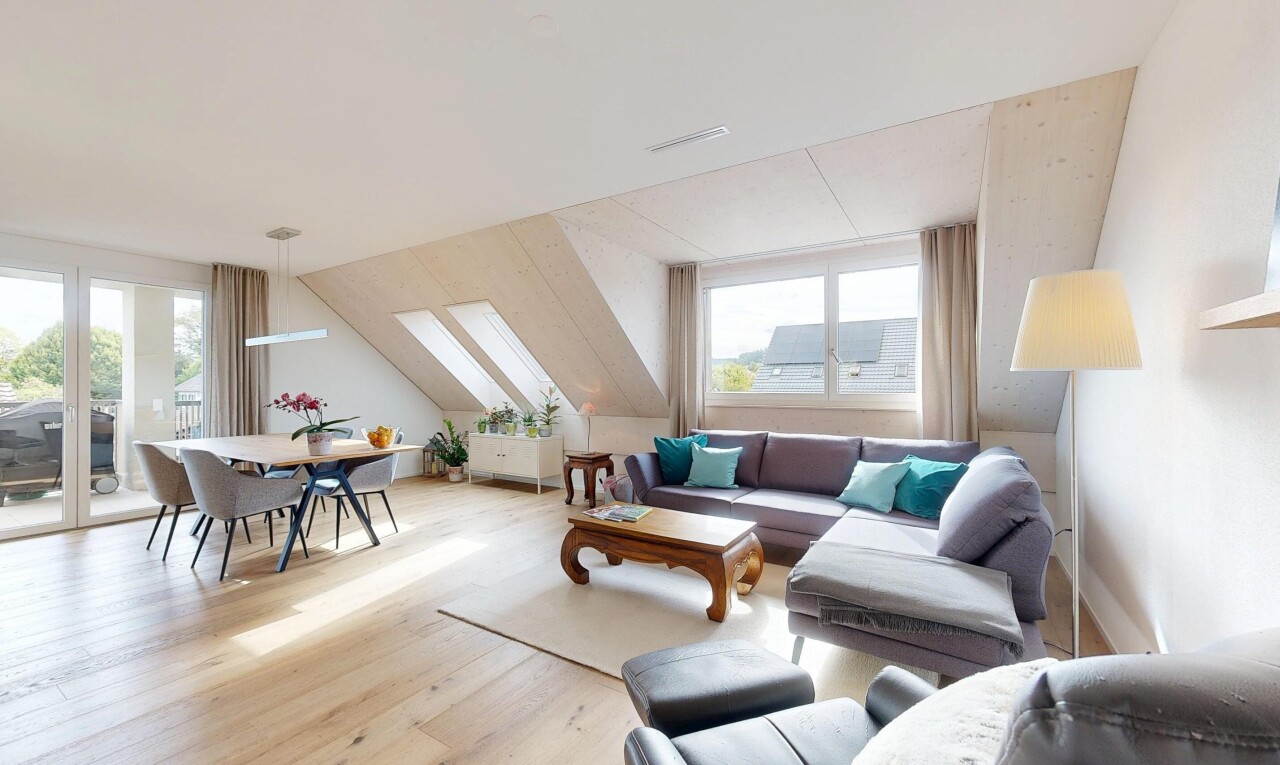 Attika-Maisonette-Wohnung in Henggart - 1
