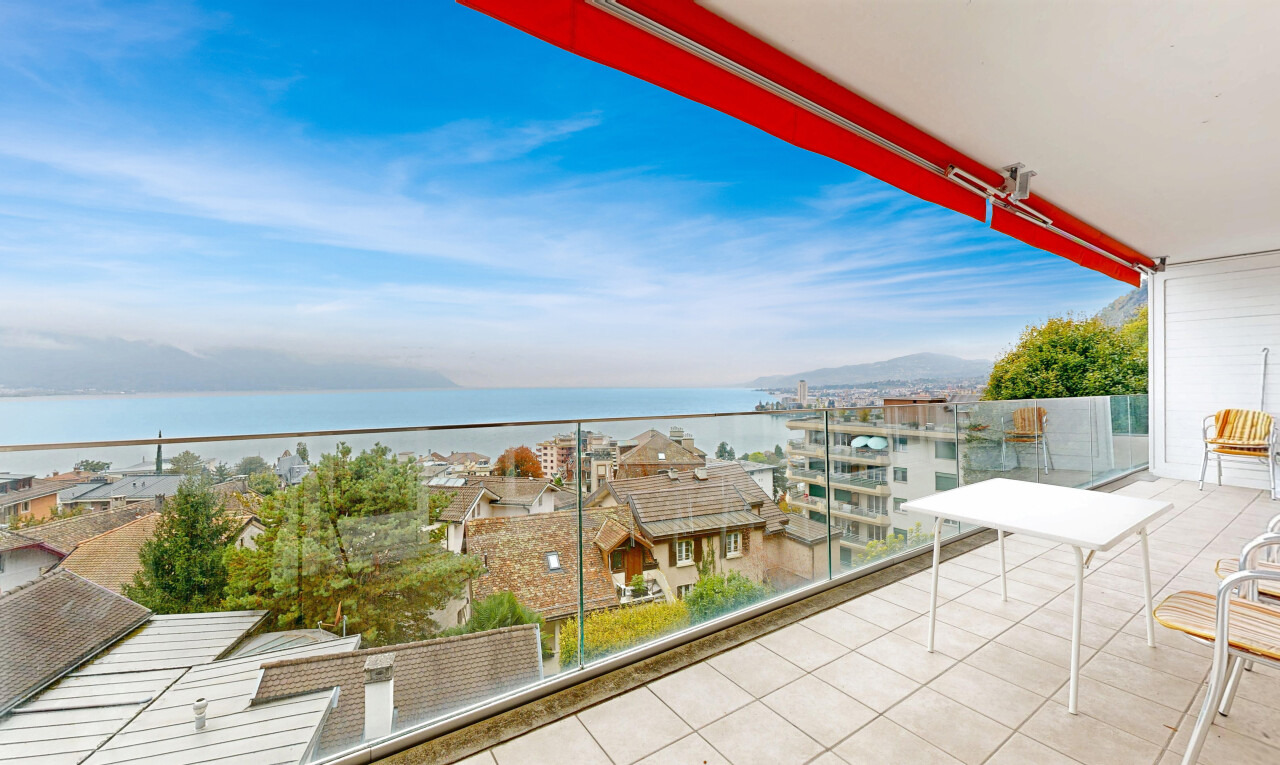 Montreux – Charmante 2.5-Zimmer-Wohnung mit grossem Balkon - 1