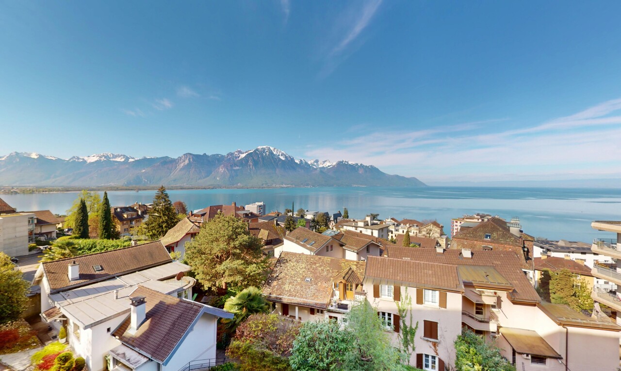 Territet - Montreux.Wohnung mit Panoramablick auf den See und Terrasse - 0