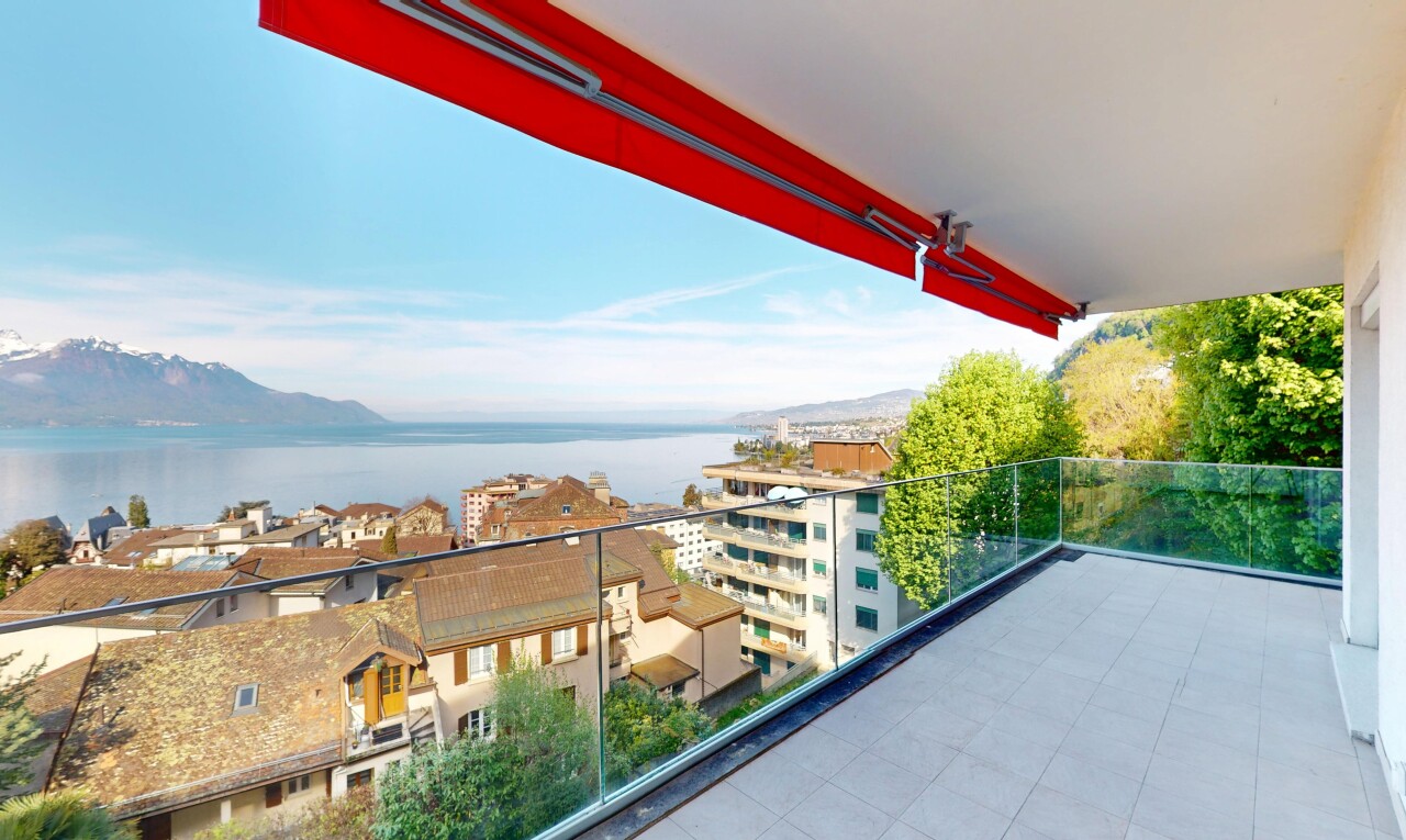 Territet - Montreux.Wohnung mit Panoramablick auf den See und Terrasse - 1