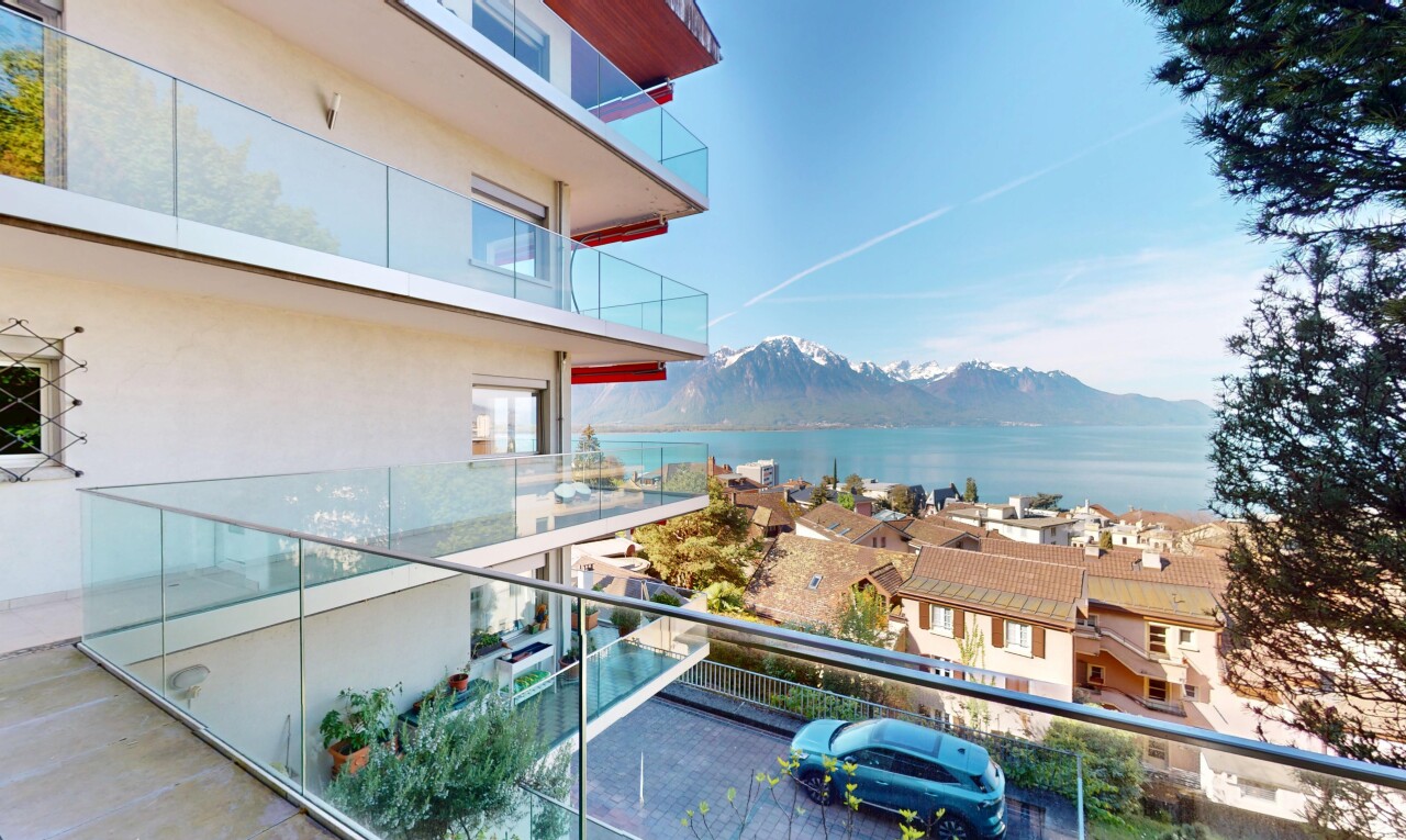 Territet - Montreux.Wohnung mit Panoramablick auf den See und Terrasse - 2