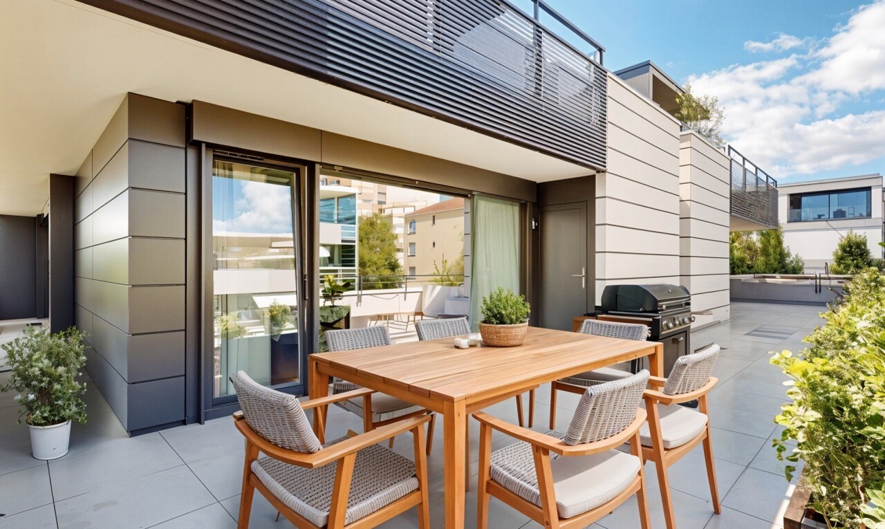 High-end apartment with a large 105 m² wraparound terrace - 10