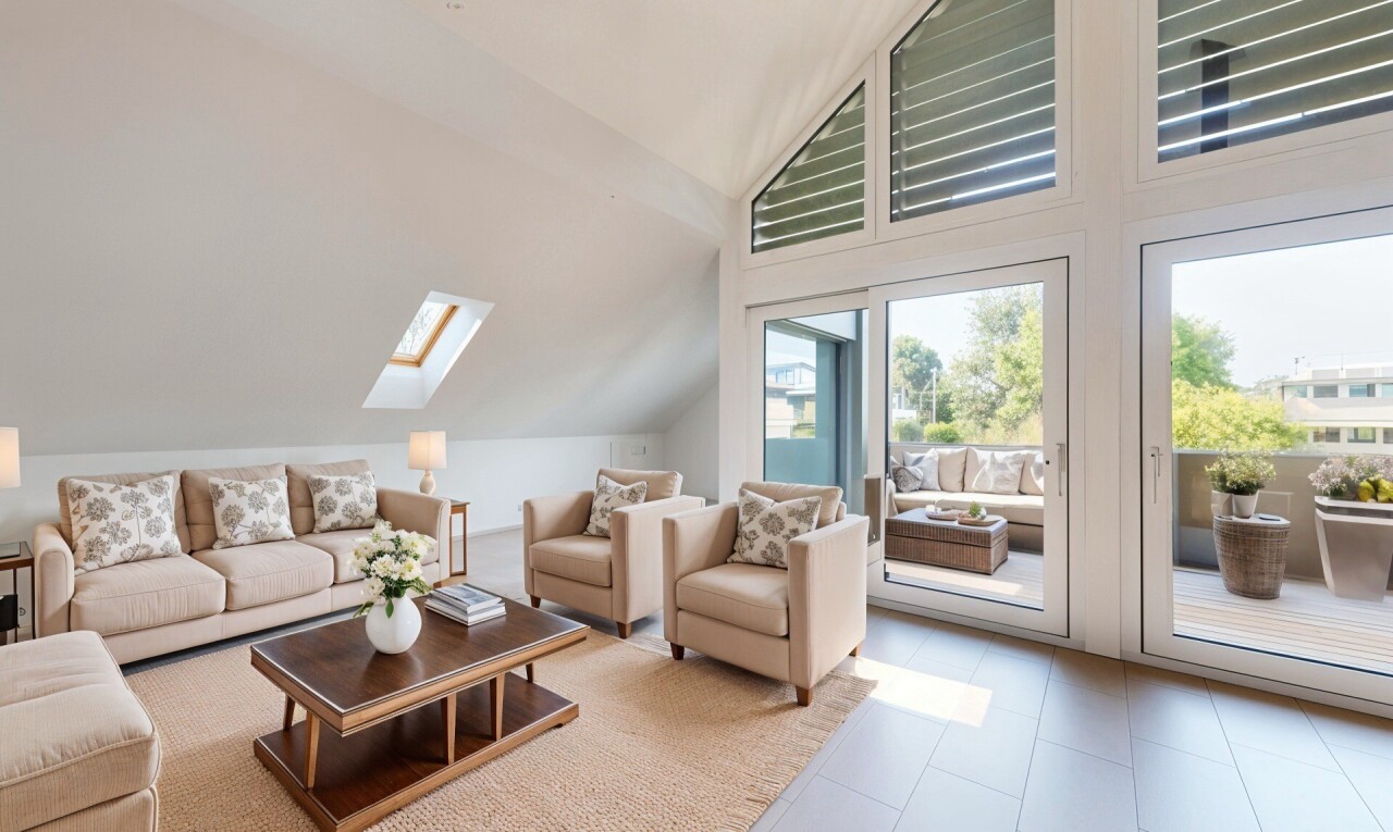 5.5 Zi-Maisonettwohnung mit gedeckter Loggia - 1