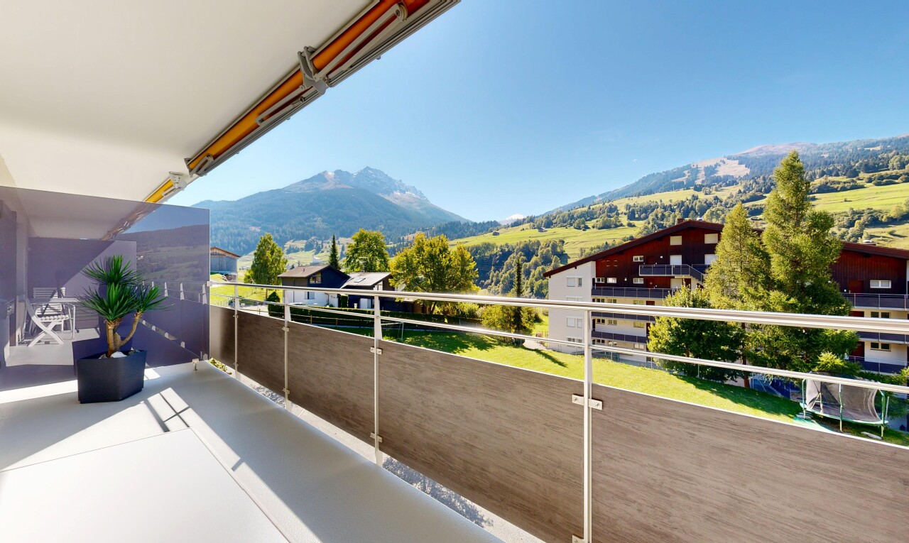 2.5-Zimmer-Wohnung mit Balkon und Bergsicht in Cunter - 7