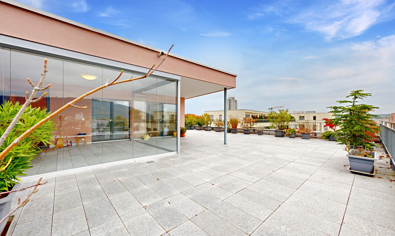 Stilvolle, helle Attika mit Weitsicht und grosser Terrasse - 9