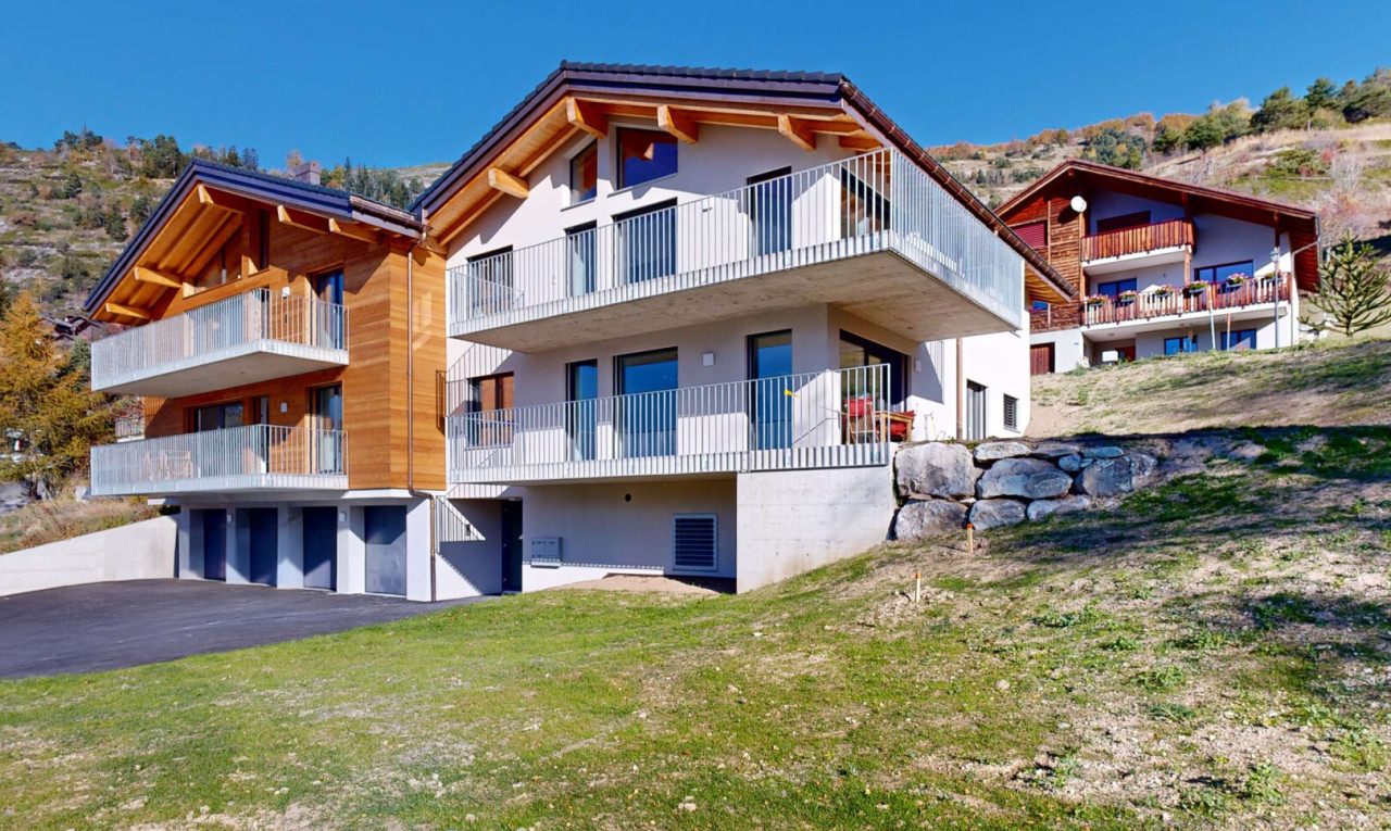 Neubauwohnung mit Bergblick in Erschmatt – Mietkauf möglich - 0