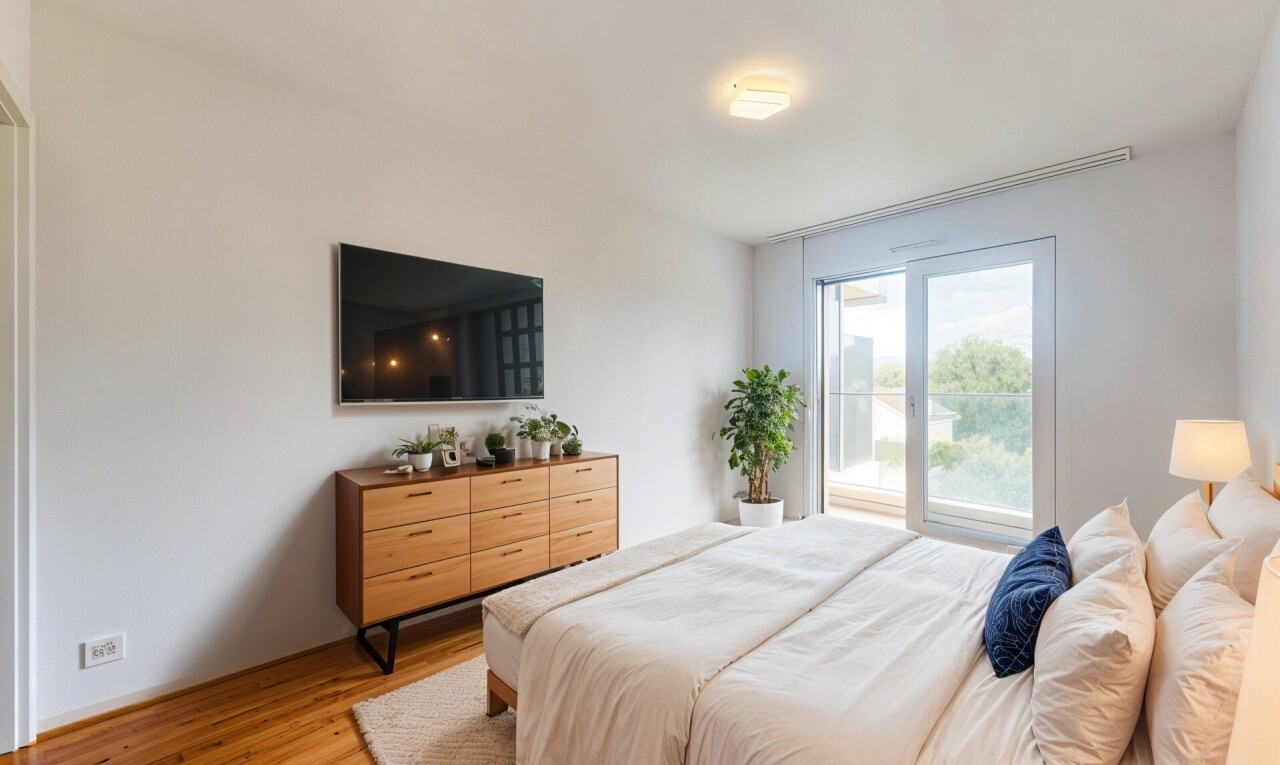 3.5-Zimmer-Wohnung mit großem Balkon und 2 Badezimmern in St-Sulpice - 3