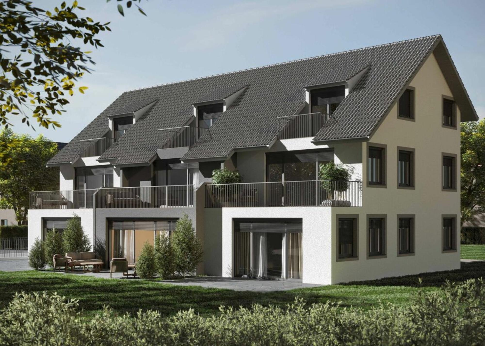 Approved new-build project in Oberweningen - three modern REFHs ready for the start of construction - 1