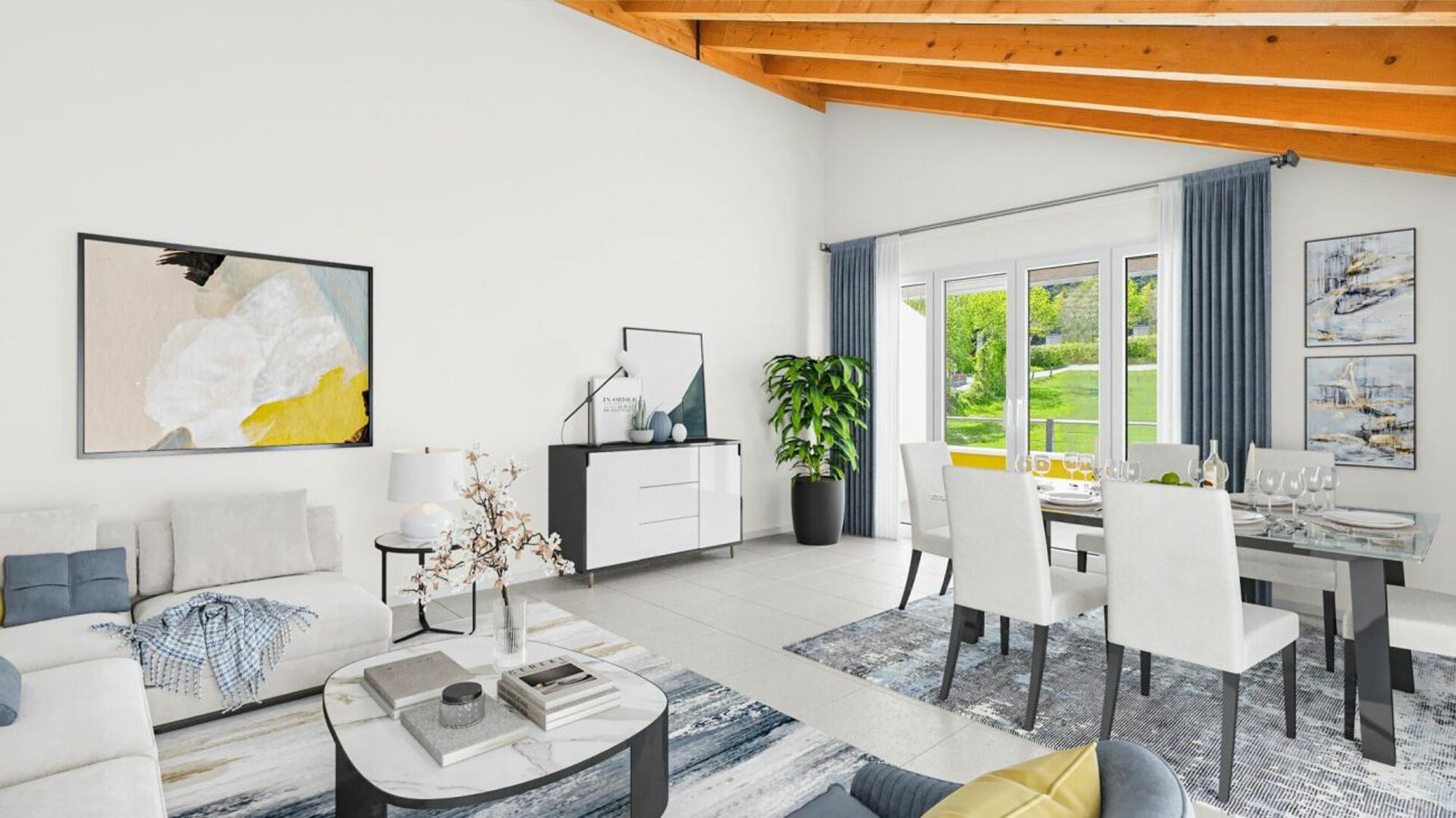 4.5-room penthouse with 120 m² net living space in Susten (Feithieren) - 0