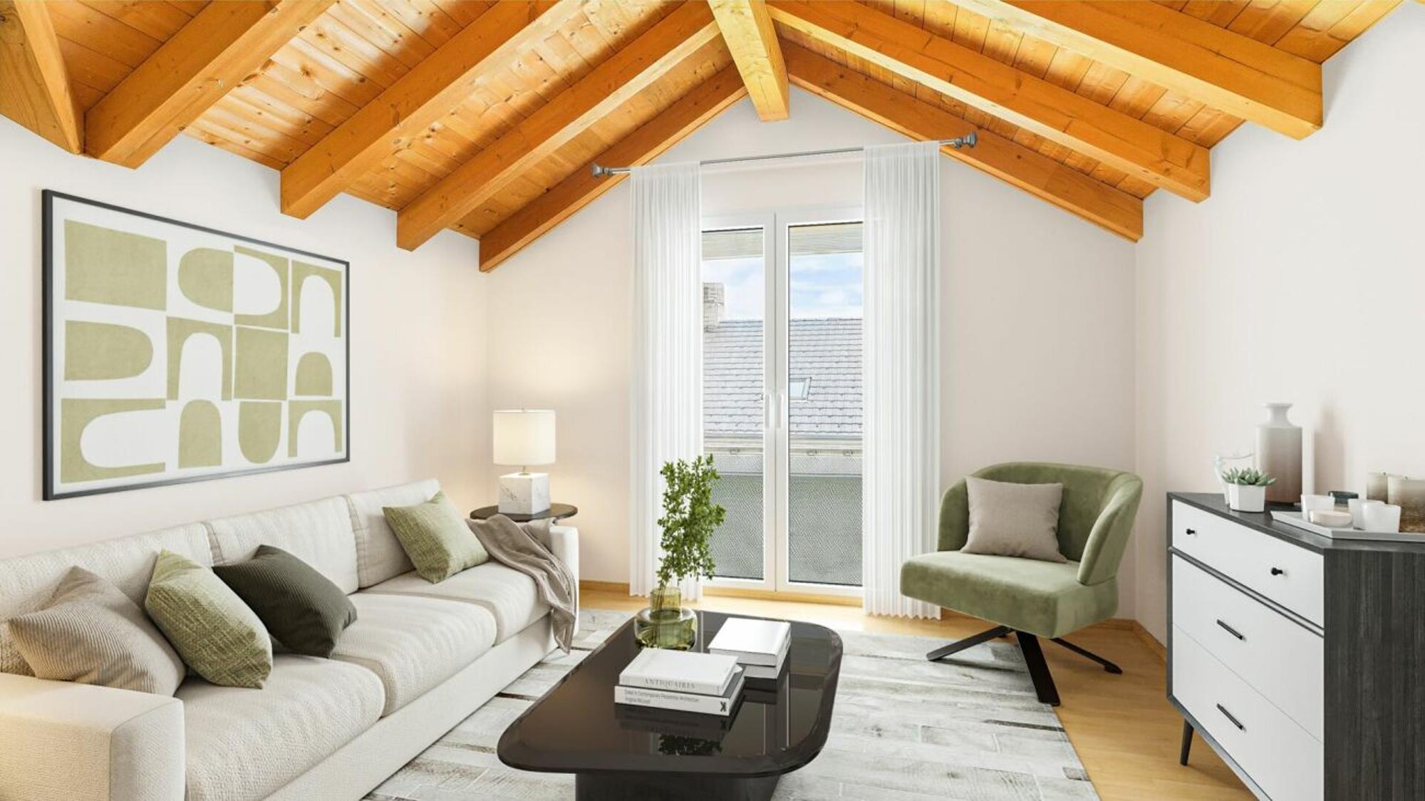 4.5-room penthouse with 120 m² net living space in Susten (Feithieren) - 2
