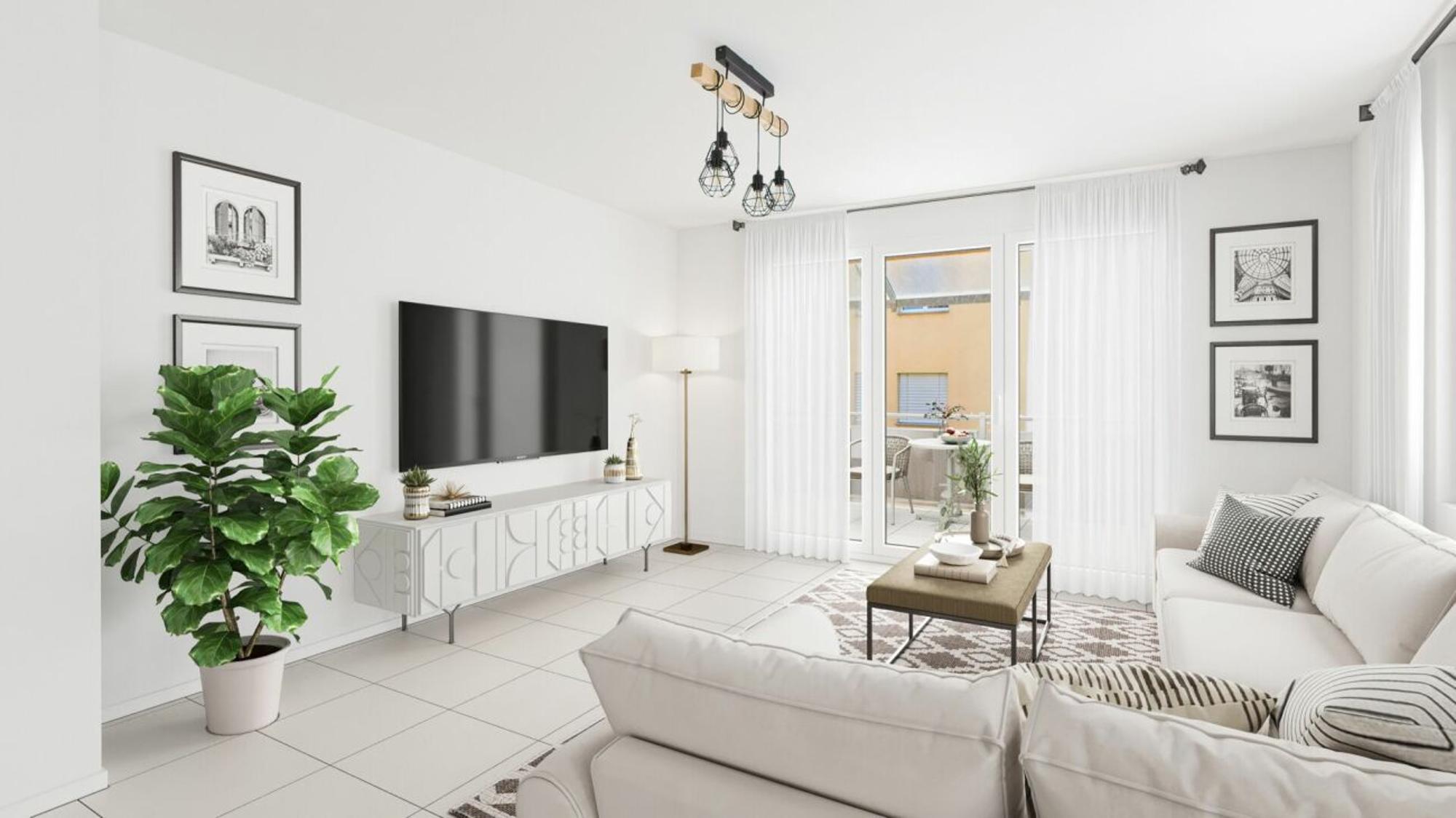 4.5-room apartment with balcony in Susten (Feithieren) - 1