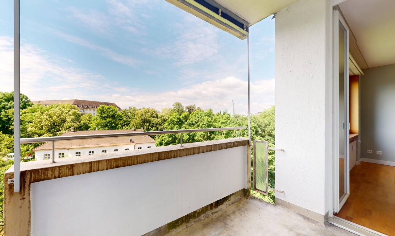 Modern renovierte 3.5-Zimmer-Wohnung mit Weitblick ins Grüne in Basel - 7