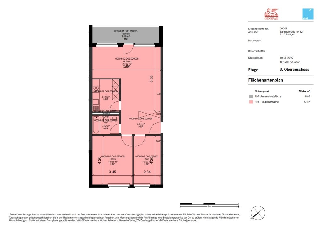 Charmante 3.5-Zi.-Wohnung mit Balkon in zentraler Lage Rubigen - 8