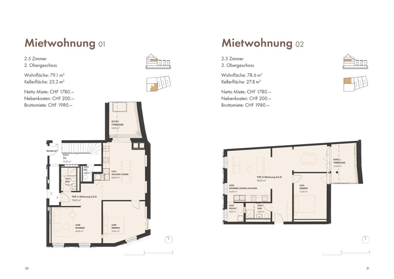 2.5 und 3.5 Zimmerwohnungen  Erstvermietungen nach Kernsanierung! - 3