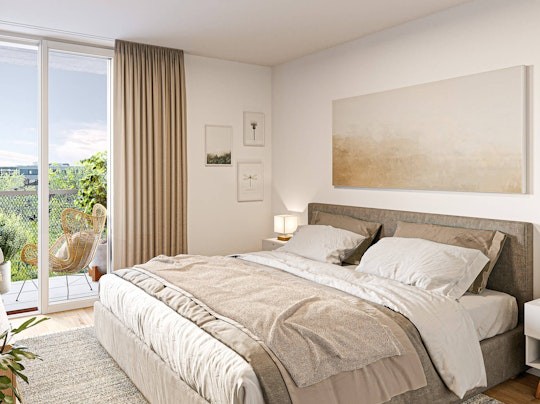 Ihre letzte Chance auf eine 2.5-Zimmerwohnung - ERSTVERMIETUNG BAHNWEID in Deitingen  HOCHWERTIGES WOHNEN IN MODERNER ARCHITEKTUR - 2