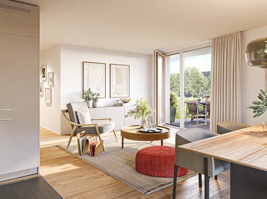 Ihre letzte Chance auf eine 2.5-Zimmerwohnung - ERSTVERMIETUNG BAHNWEID in Deitingen  HOCHWERTIGES WOHNEN IN MODERNER ARCHITEKTUR - 3