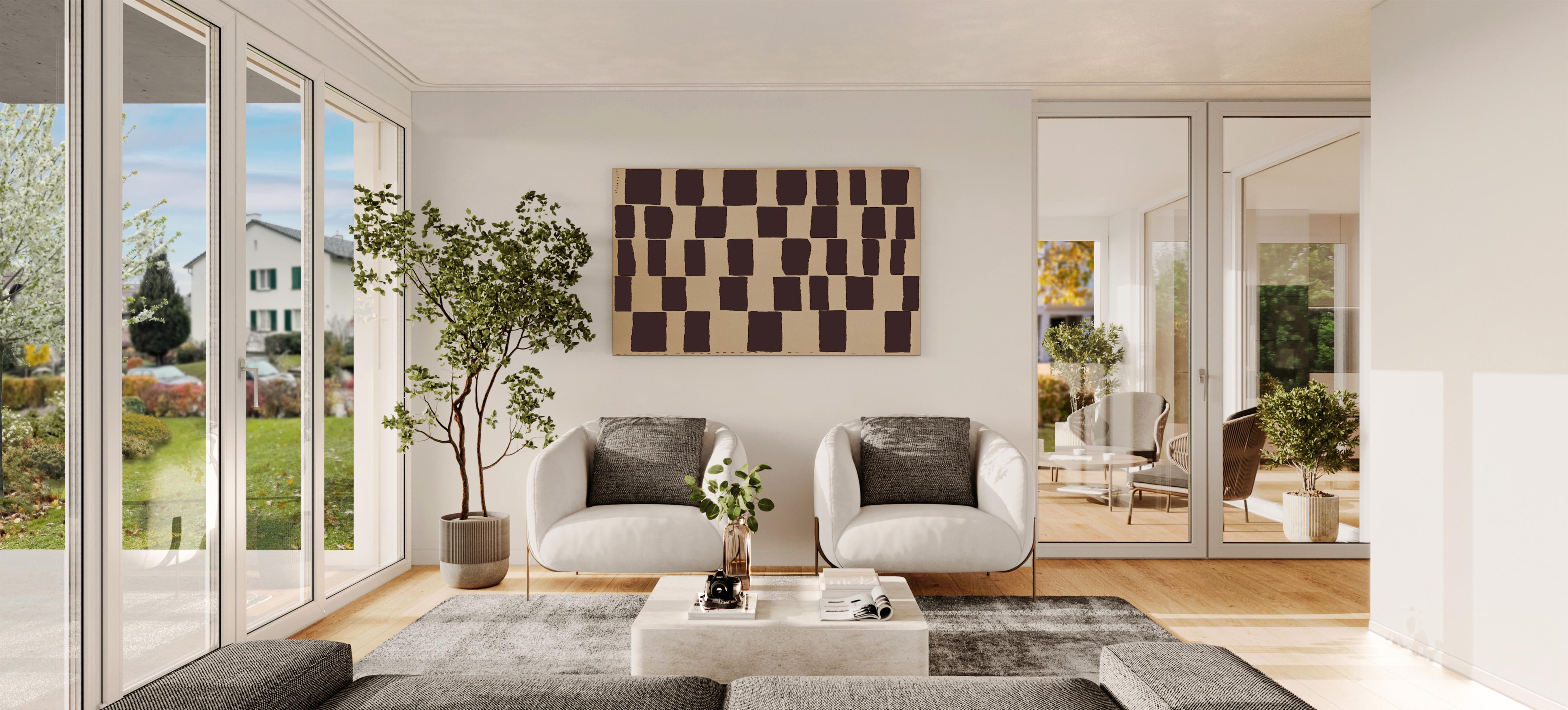 Wohnen im Grünen: Neubau mit 188m² Gartenanteil - 3