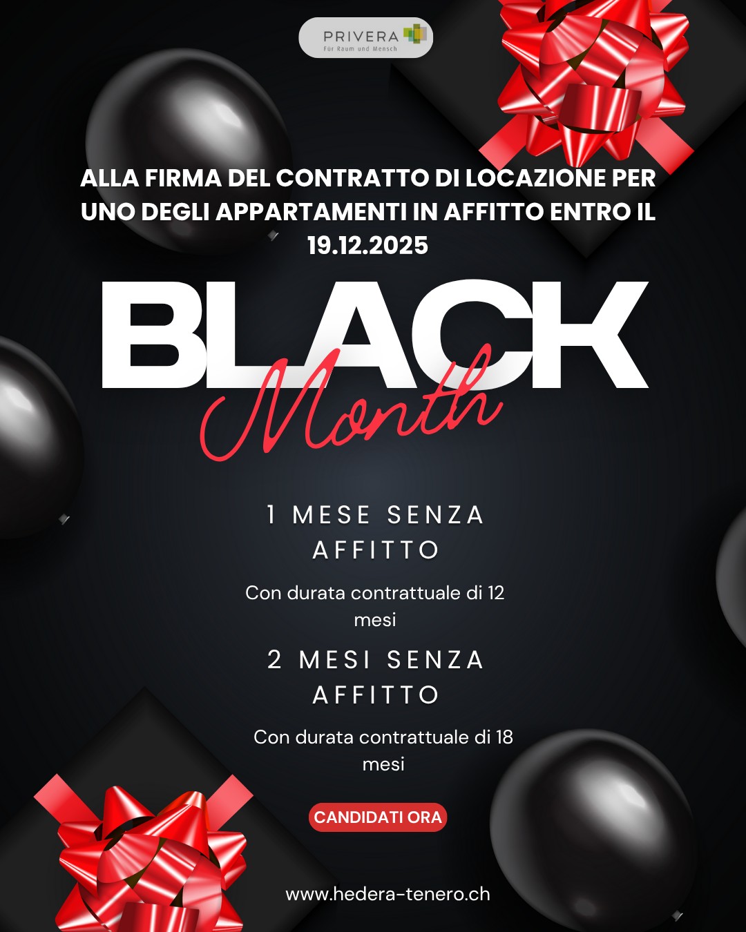 RESIDENZA HEDERA - PRIMA LOCAZIONE DI APPARTAMENTI MODERNI A TENERO-CONTRA - 0