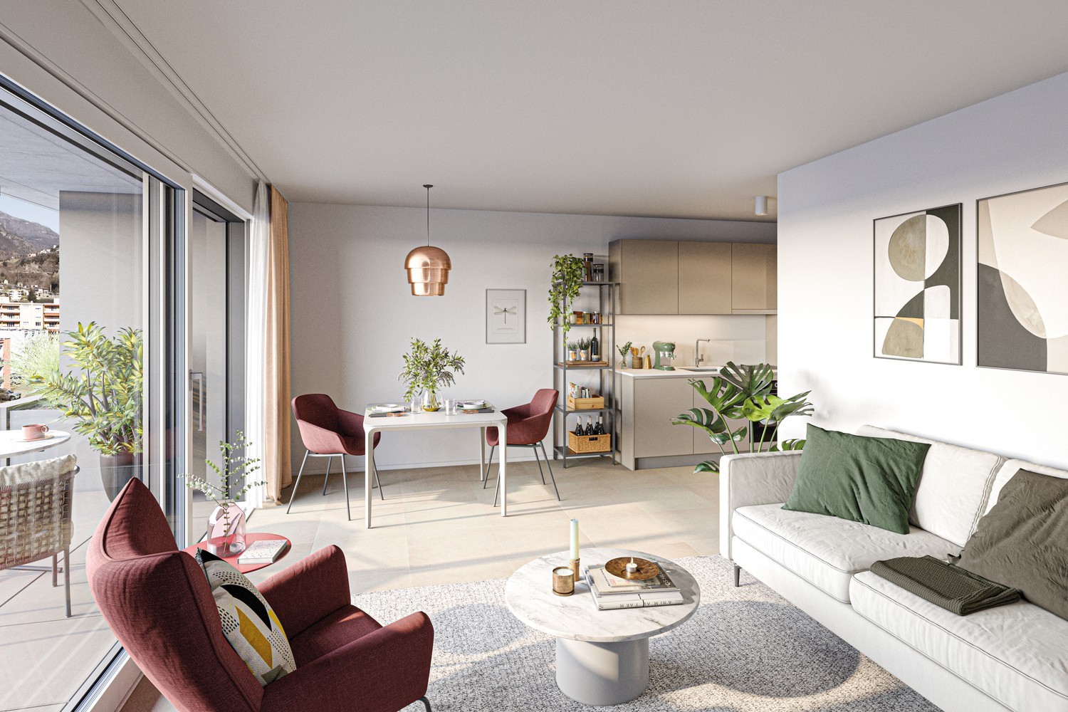 RESIDENZA HEDERA - PRIMA LOCAZIONE DI APPARTAMENTI MODERNI A TENERO-CONTRA - 2