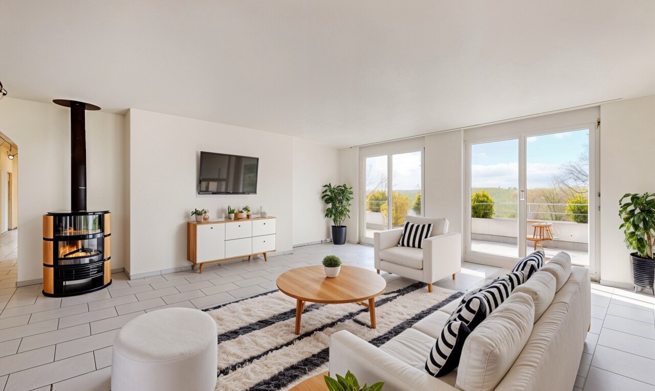 Grosszügige 5.5-Zimmer Terrassenwohnung in Düdingen - 2