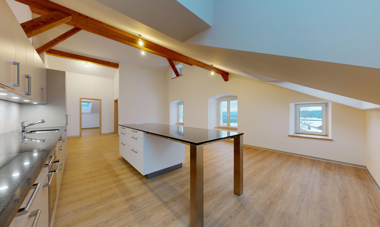 Wunderschöne 5.5p im Dachgeschoss in einem historischen Gebäude! - 1