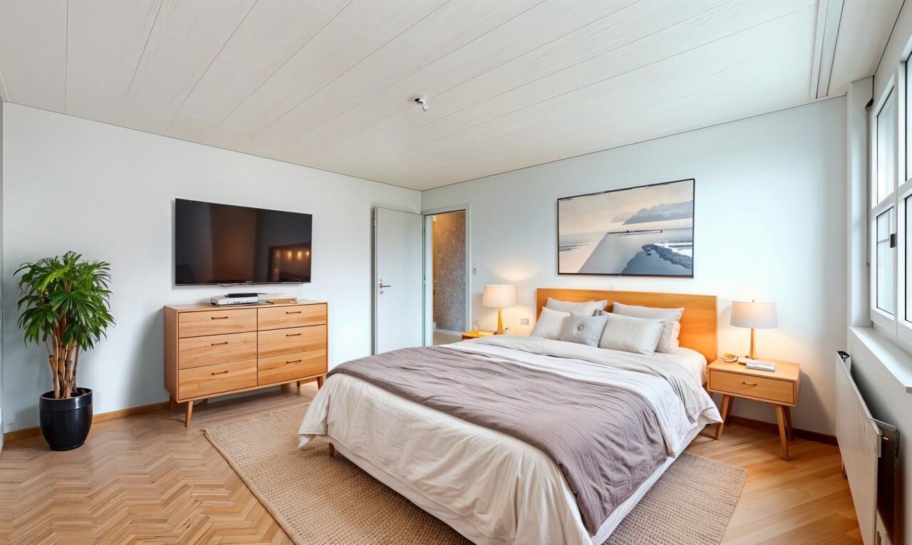 Sehr schöne 4.5p Wohnung im obersten Stockwerk mit Balkon und Aussicht - 10