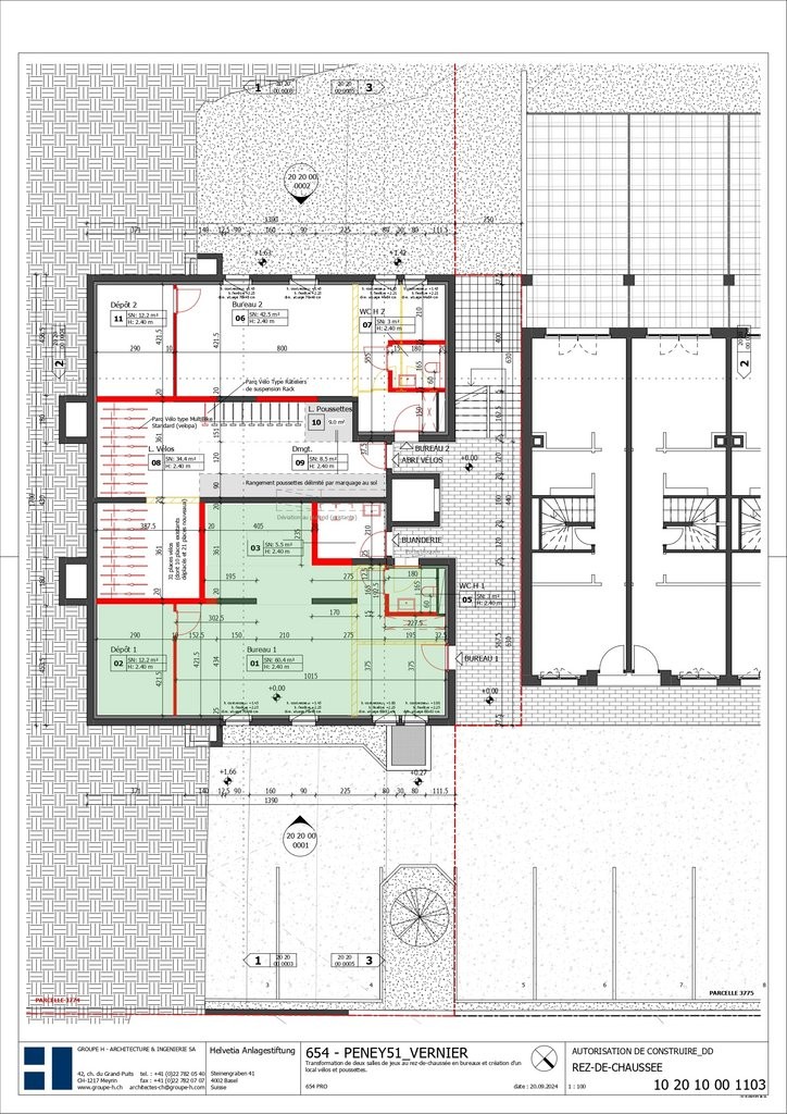 Bureau à louer (81m2) idéalement situé à Vernier - 0