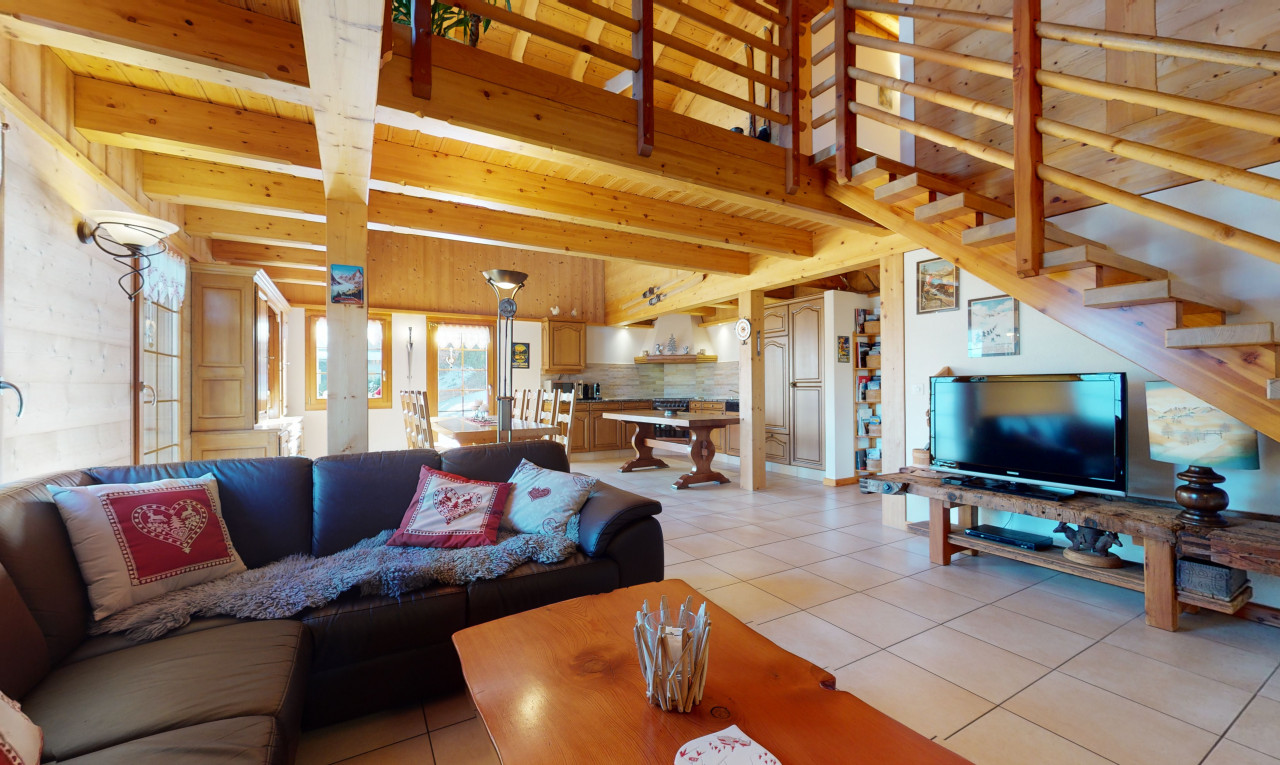 Luxuriöses Holzchalet mit Panoramablick nahe Crans-Montana - 1