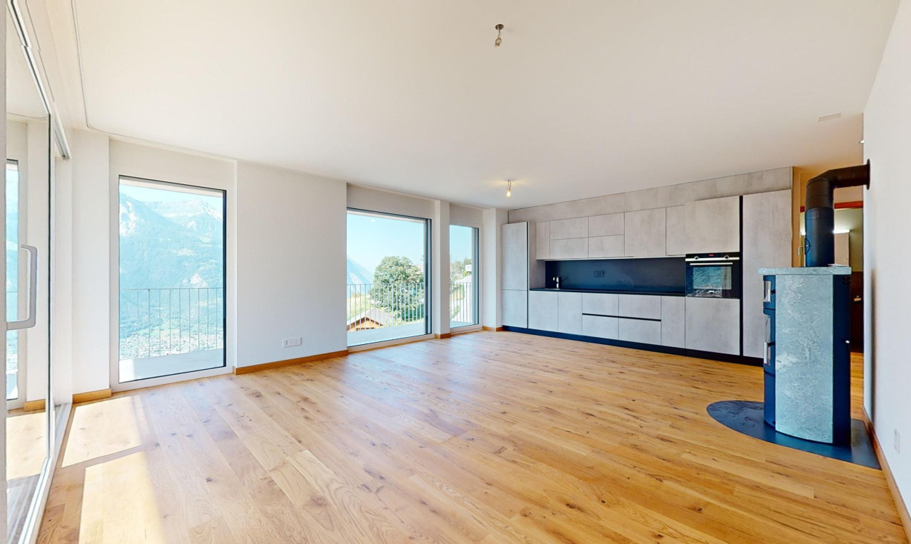 Neubauwohnung mit Bergblick in Erschmatt – Mietkauf möglich - 9