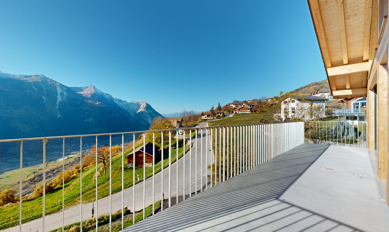 Brand New Apartment with Panoramic View, 5 Minutes from Leuk - 8