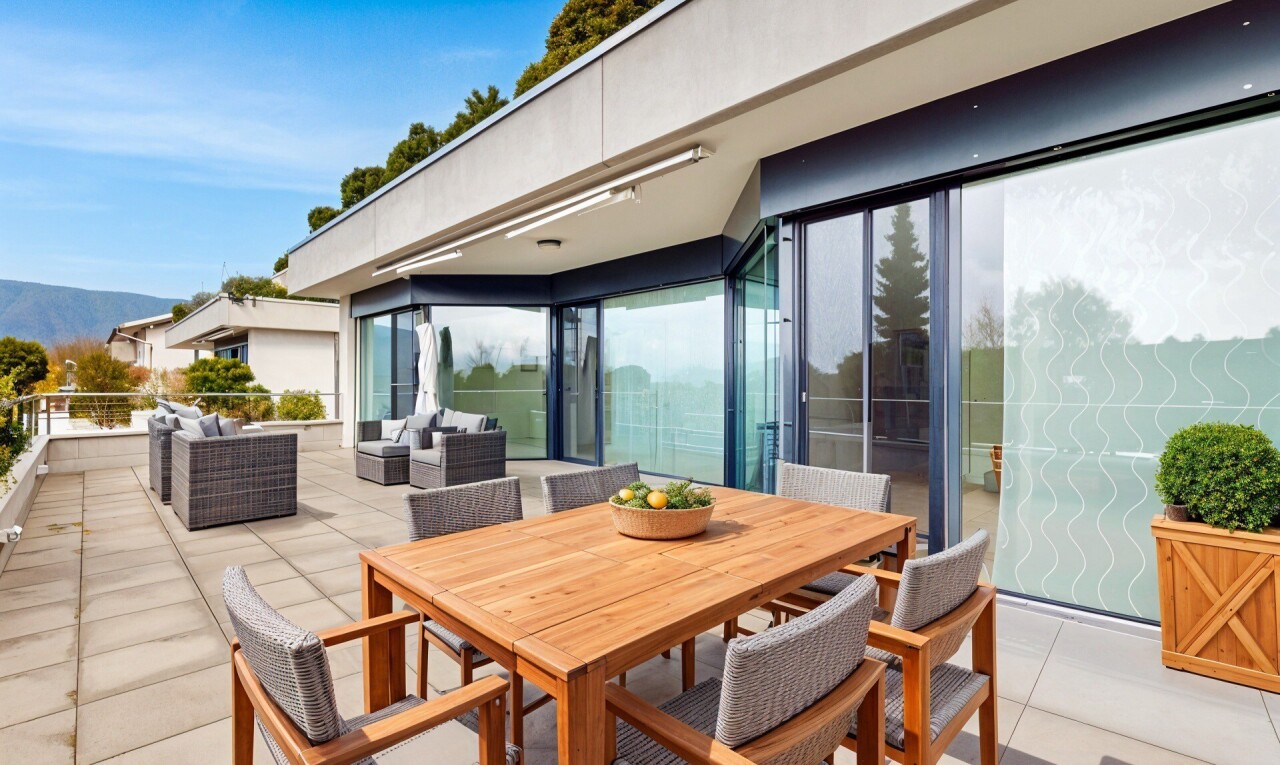 Helle und elegante Terrassenwohnung mit Aussicht in Gampelen - 11