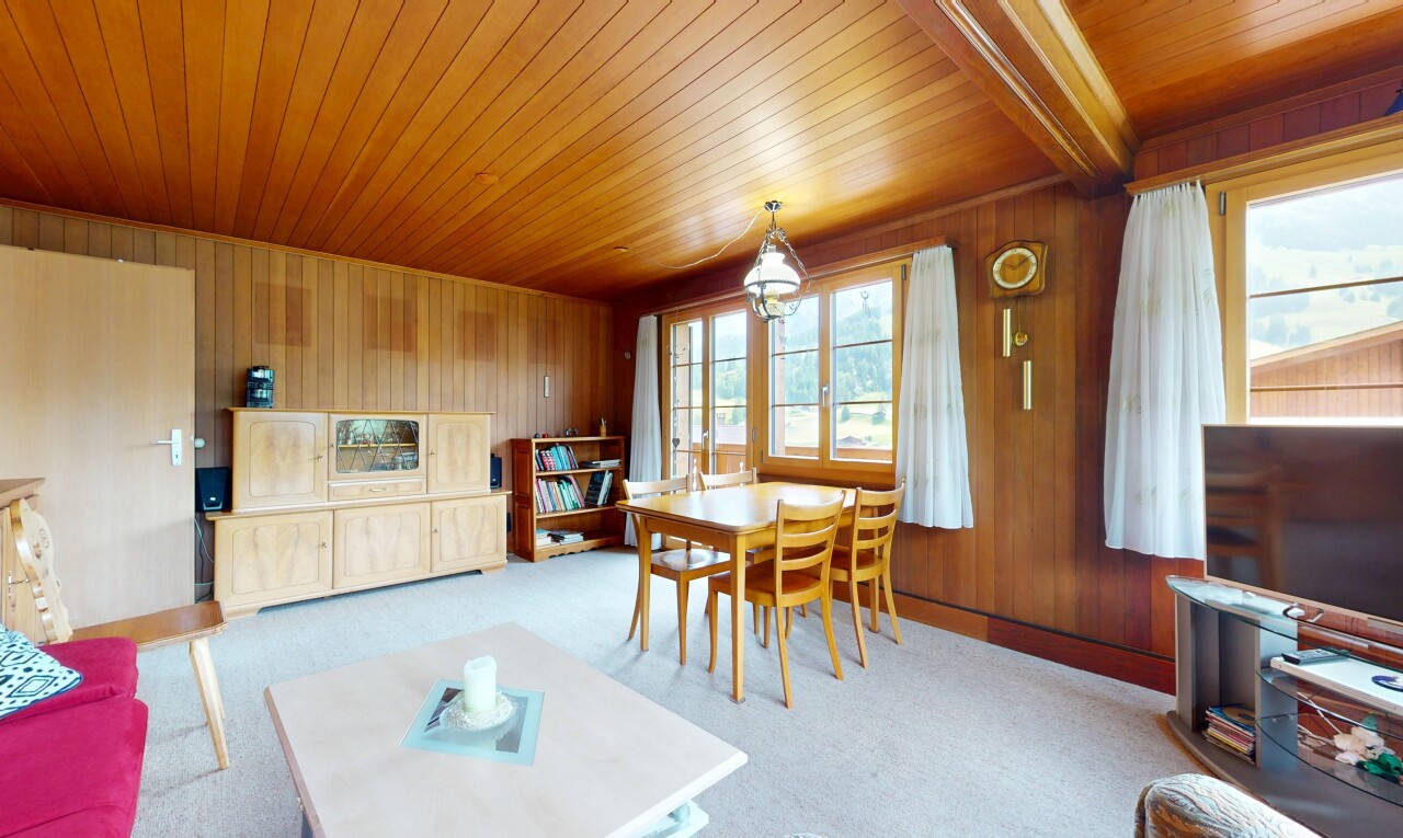 Sonnige Chalet-Wohnung mit Bergpanorama an zentraler Lage - 4