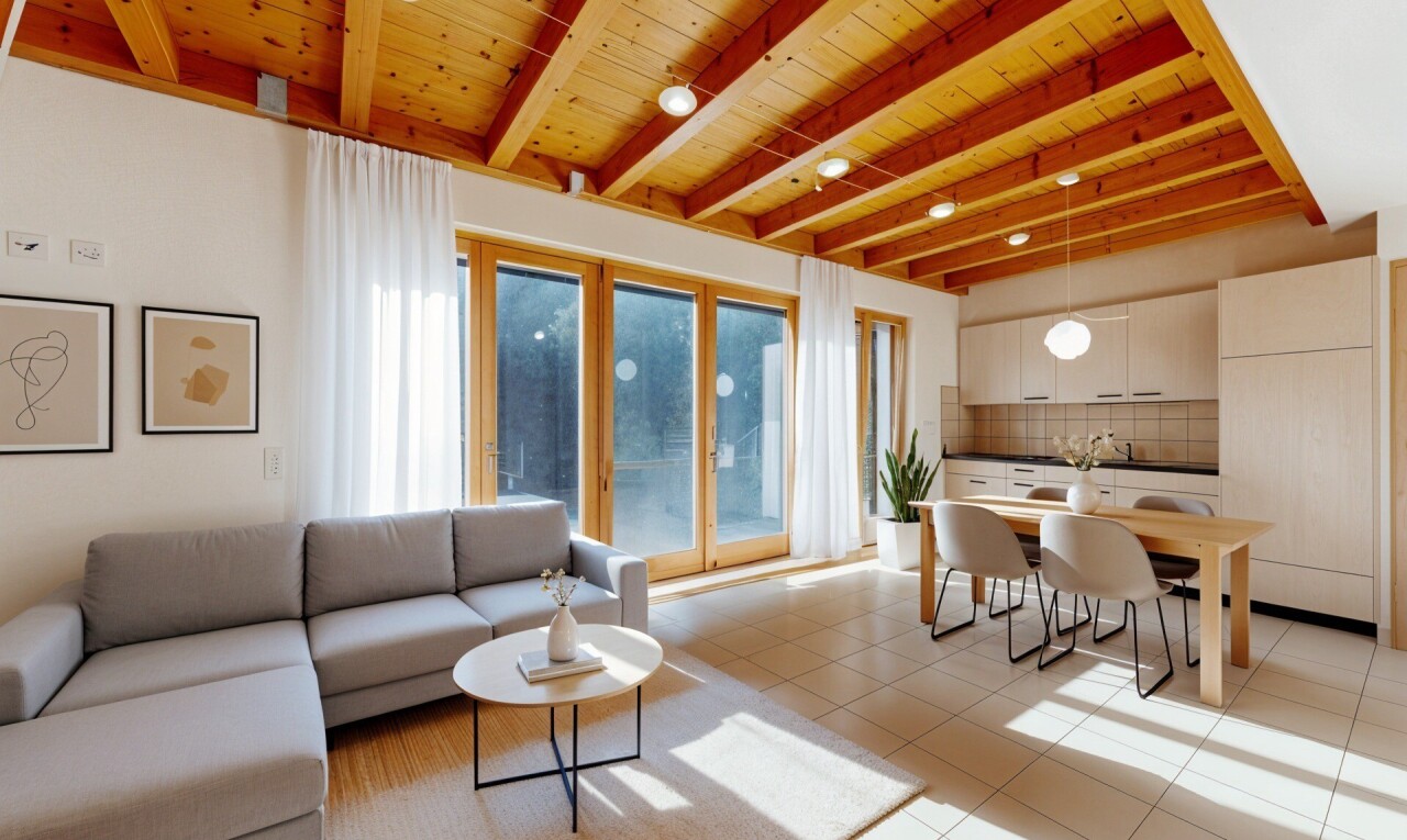 Appartement duplex avec jardin in à Morgins - 1