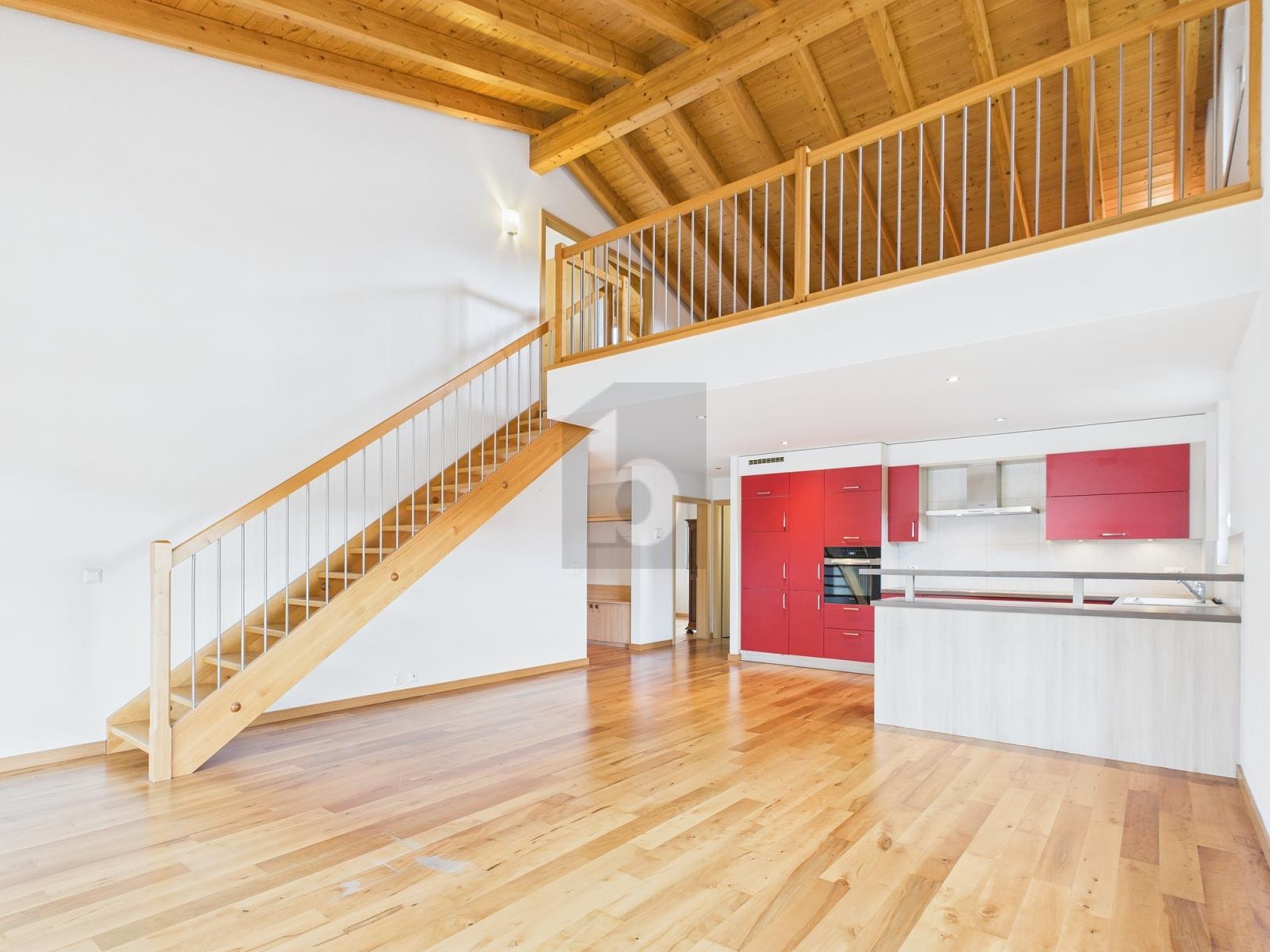 MODERNE, AVEC GRANDE MEZZANINE, VUE MONTAGNE - 1