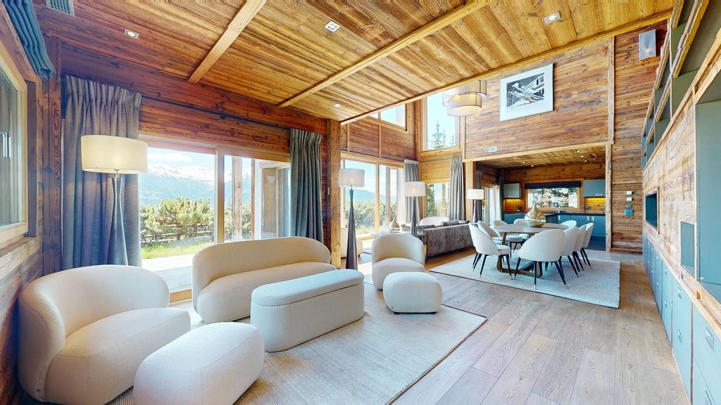 Crans - Chalet de haut standing avec vue imprenable sur les Alpes - 1