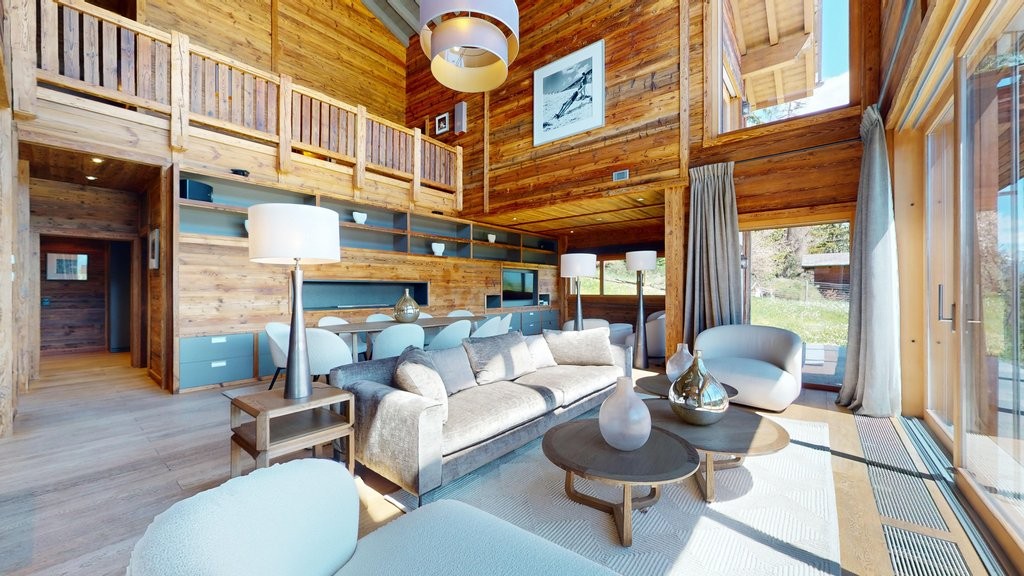 Crans - Chalet de haut standing avec vue imprenable sur les Alpes - 2
