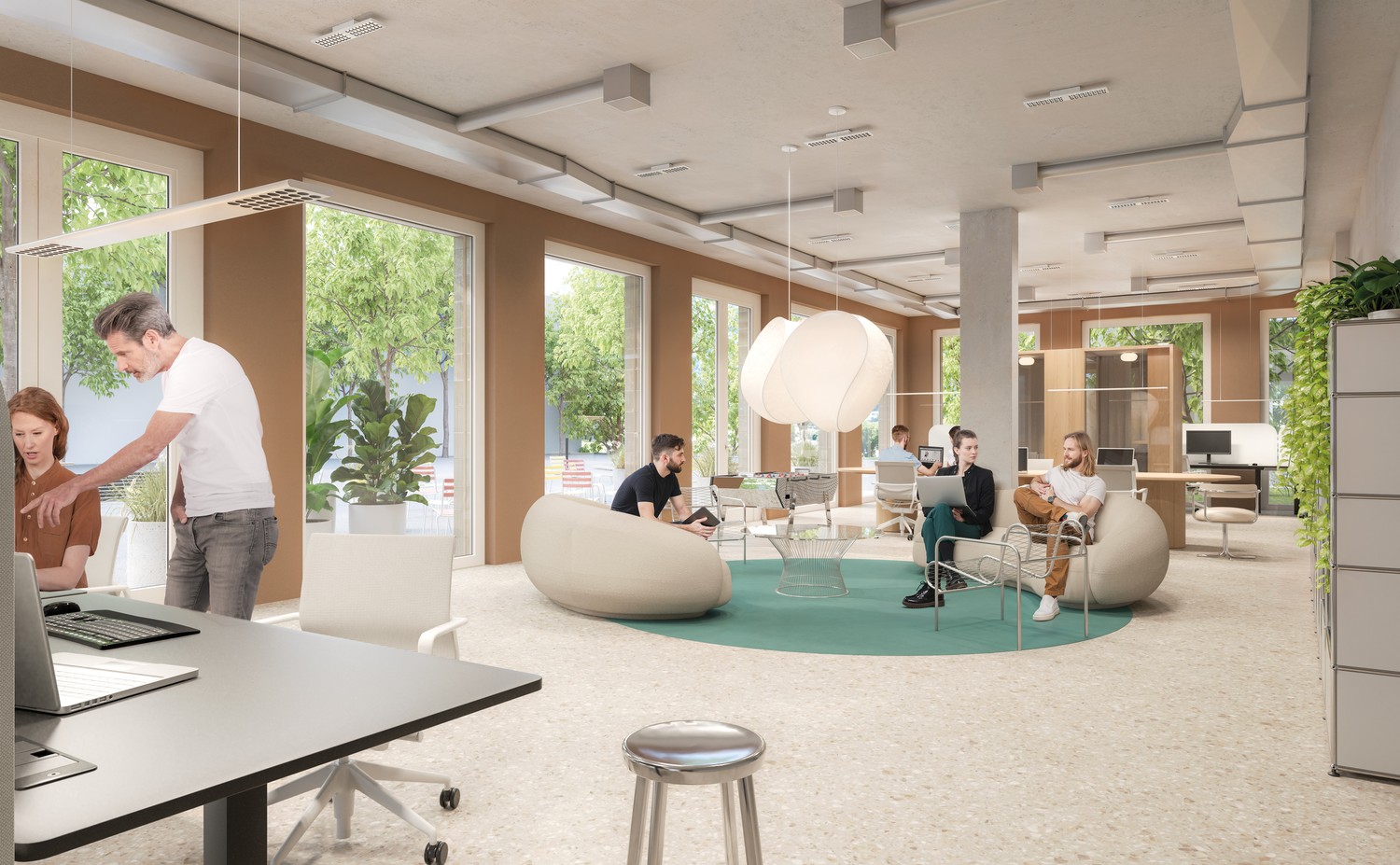Lichtdurchflutete Gewerbefläche im Neubau Haus «Caviva» - 0
