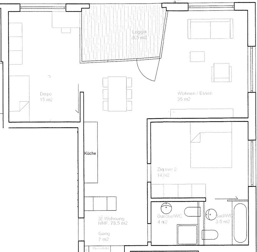 Gemütliche 2.5 Zimmer-Attikawohnung im Herzen von Chur! - 6