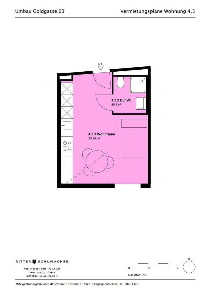 1.5 Zimmer-Wohnung im Herzen der Churer Altstadt zu vermieten! - 4