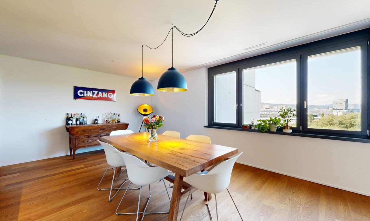 Urbanes Wohnen in Zürich - 3.5-Zimmer-Wohnung mit zusätzlichem Büro - 6
