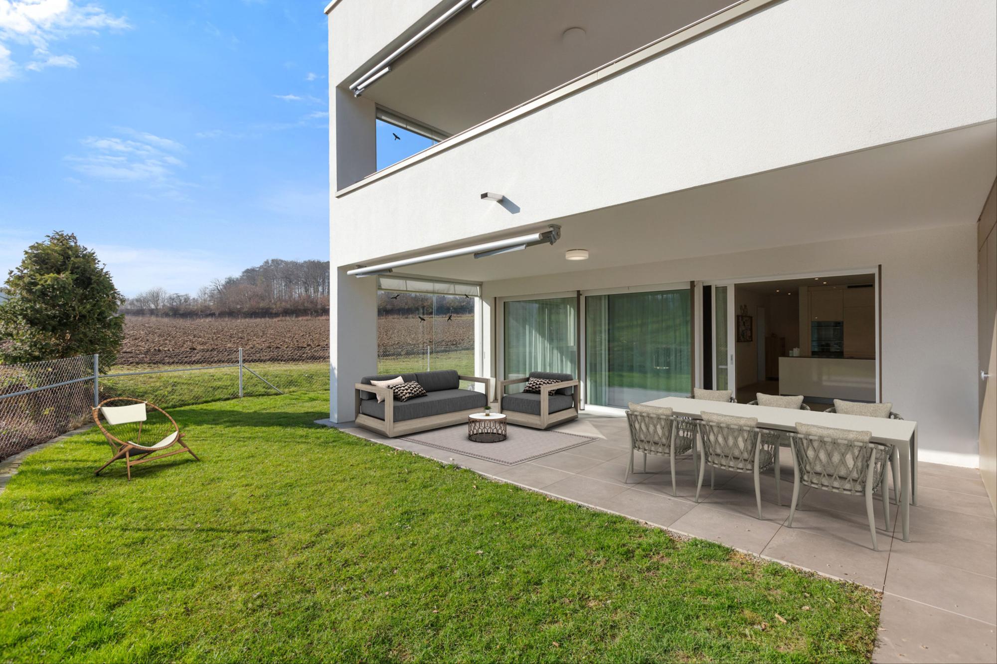 Exclusive Minergie 3.5-room apartment with far-reaching views and large garden - 4