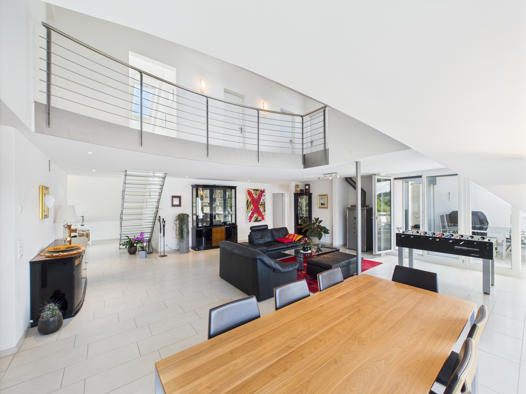 Penthouse duplex attic with gallery, sauna, free cooling and fireplace - 0